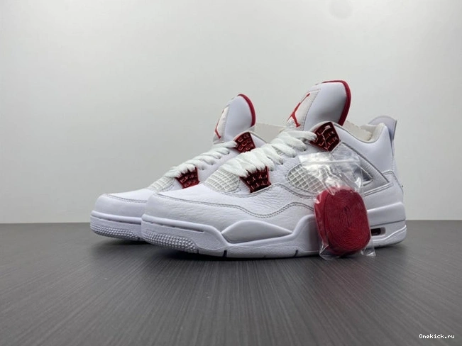 One Kick 3958 Elegant Jordan Metallic Red Retro 4 CT8527- 1025